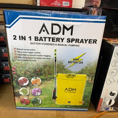 ADM 2-in-1 batterij: gevoede versterker; handmatige pompsproeier,