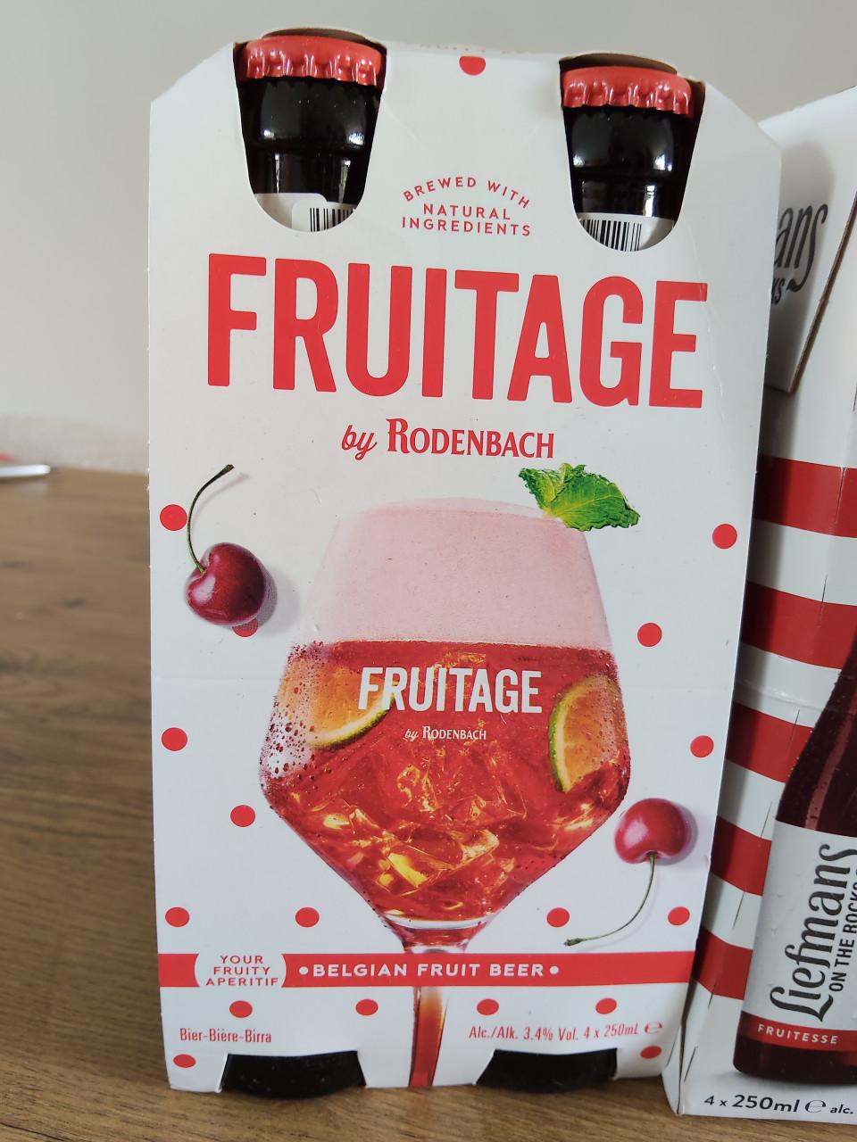 Diverse fruit bieren in 4-packs