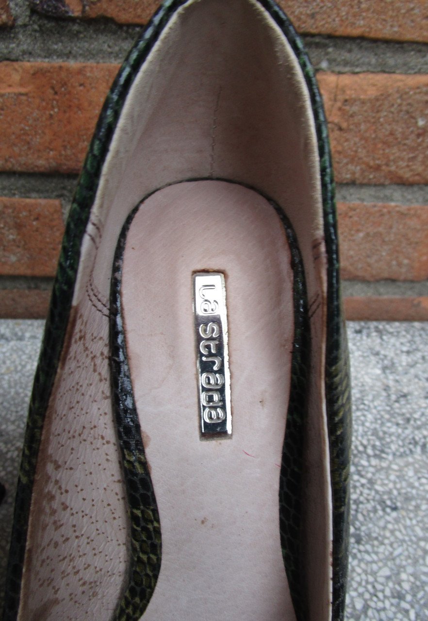 Prachtige groene Pumps maat 36 merk La Strada.