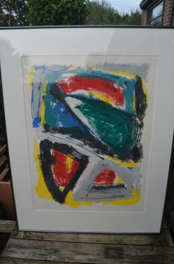 Grote zeefdruk Bep Toscani 1990 genummerd/gesigneerd (1)