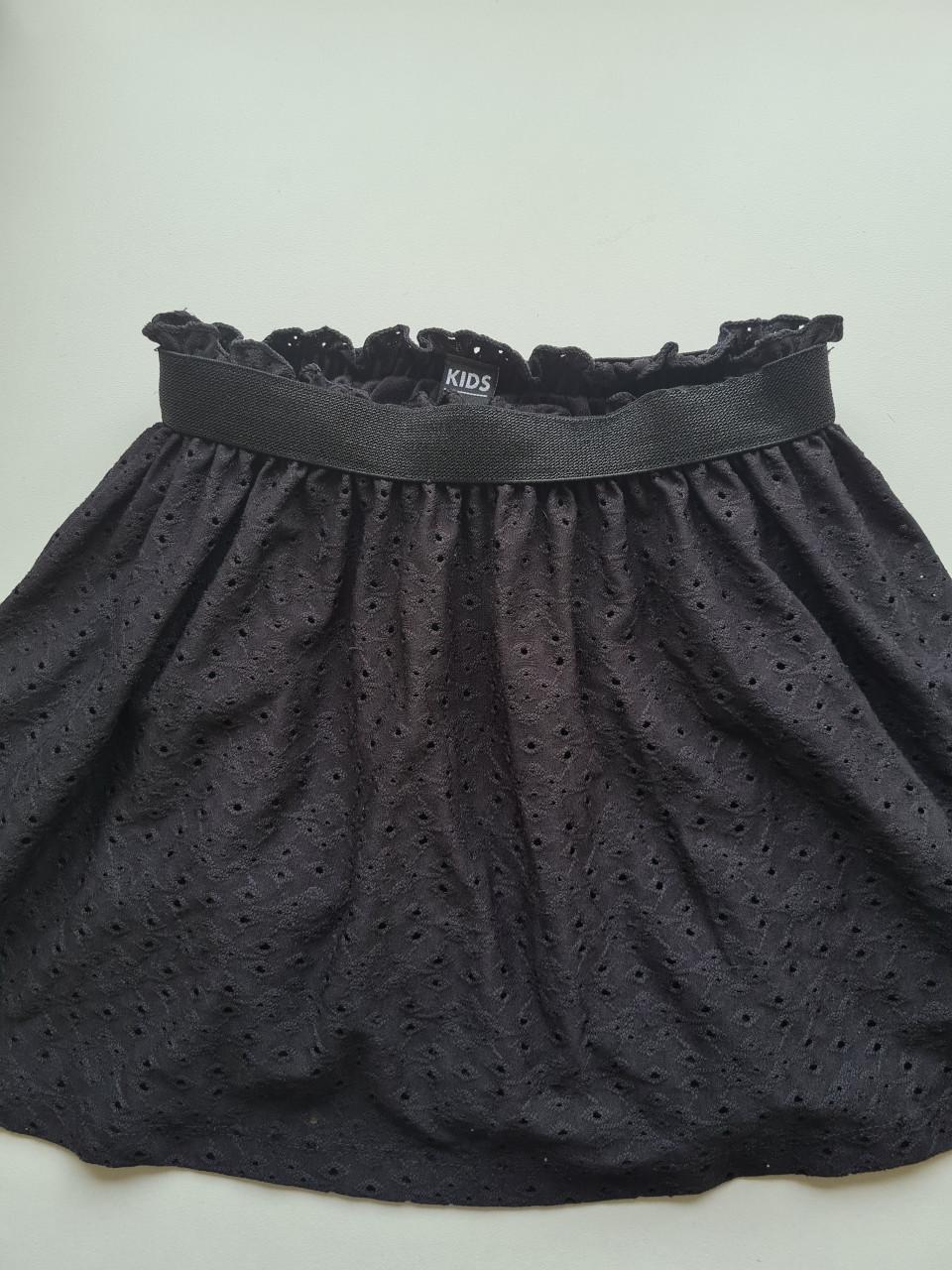 Zwart broderie rokje van Kids  Maat 122-128