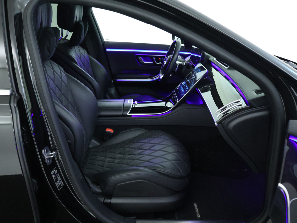 Mercedes-Benz S-klasse 450 4matic lang amg line | dodehoekdetector | panora