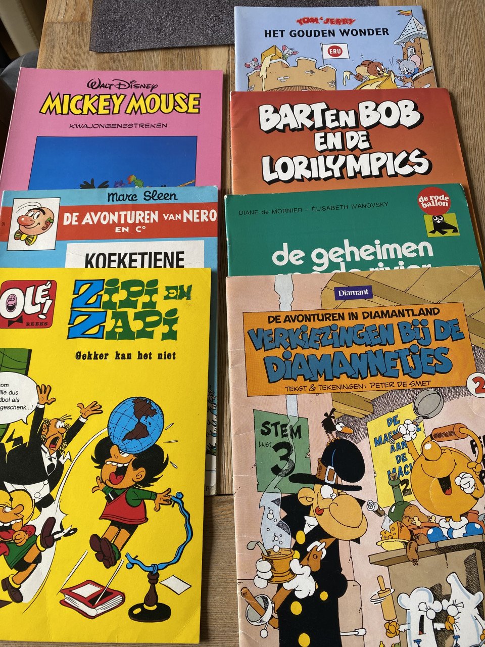 Wat oudere stripboeken, bieden per foto of alles samen