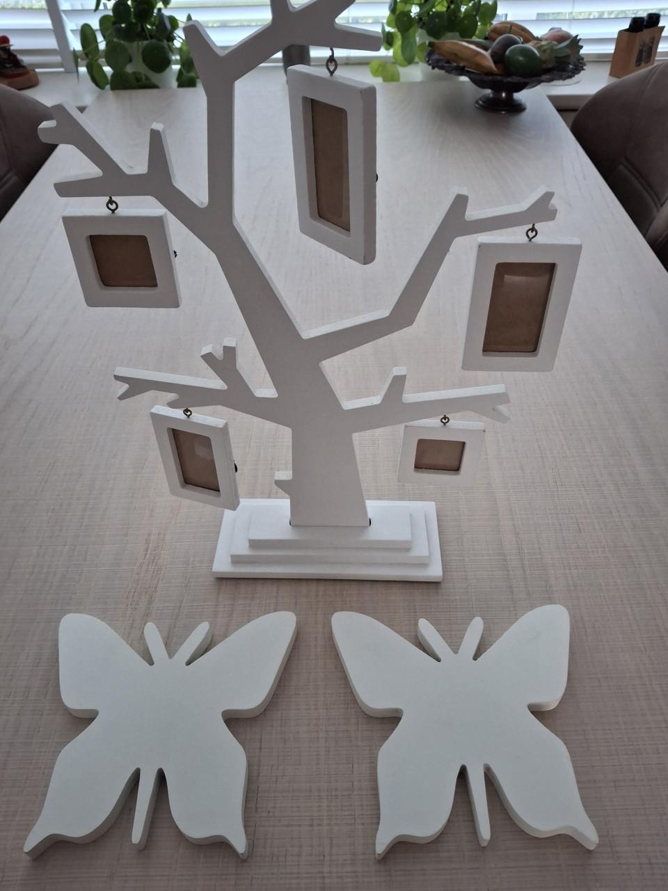 Fotolijstboom en 2 vlinders