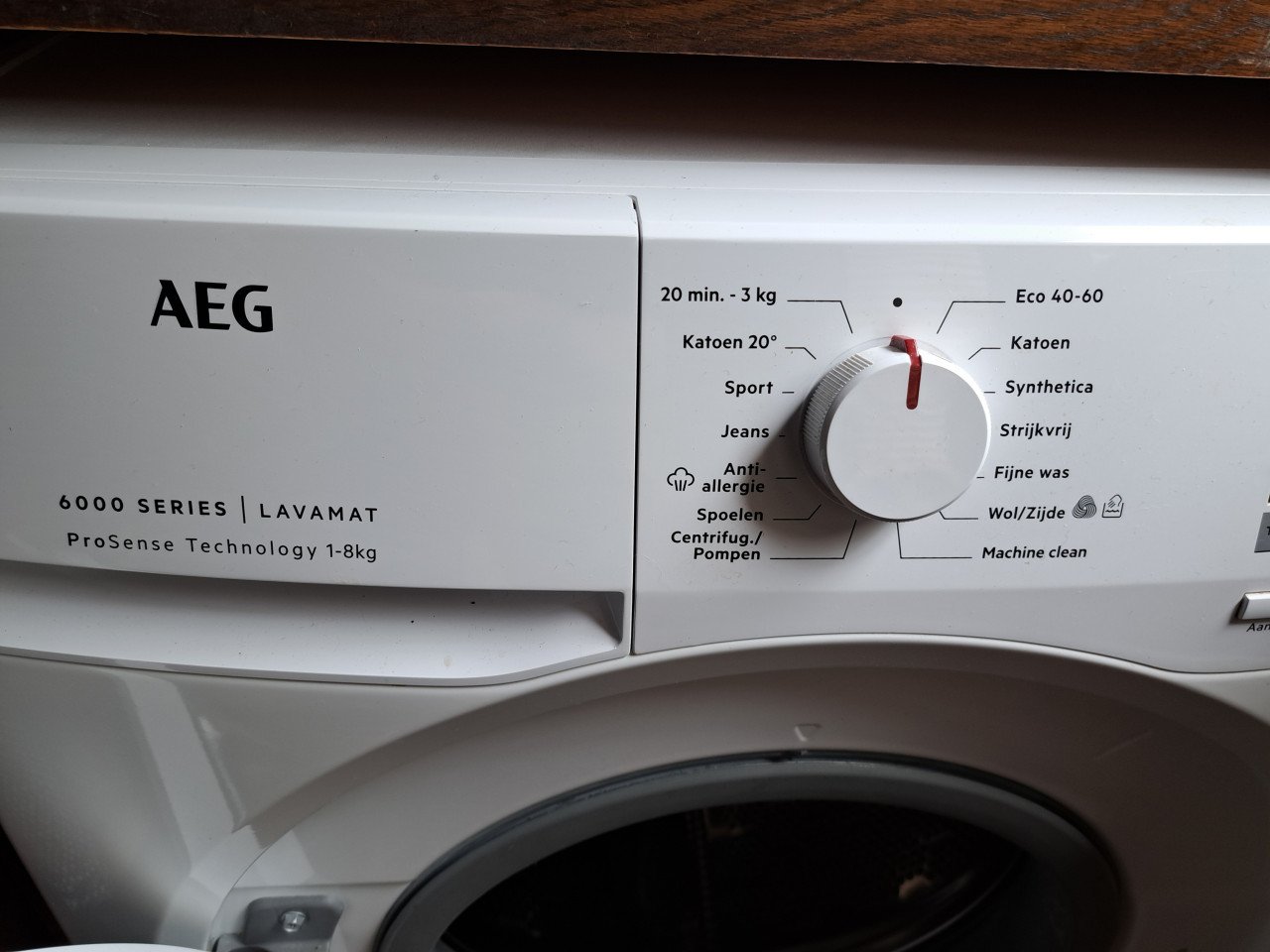 Wasmachine AEG december 2021.