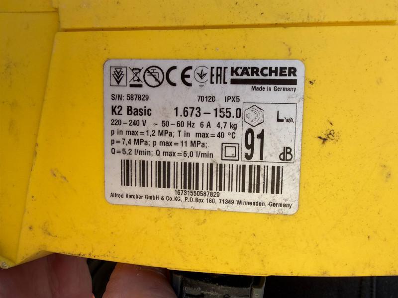 Karcher hoge druk reiniger basic K2