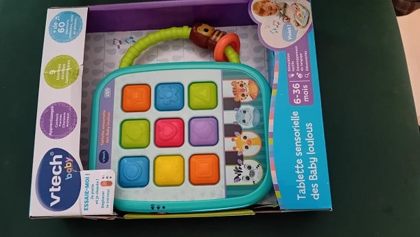Vtech tablet voor baby met geluid en lichteffecten