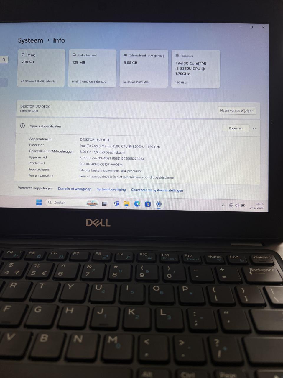Dell Latitude 5290 i5 8e generatie