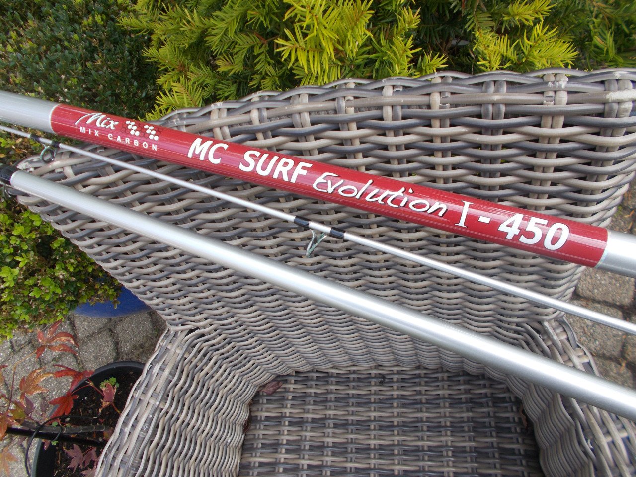GRAUVELL driedelige strandhengel, lengte 450 cm w.g. 200 gram