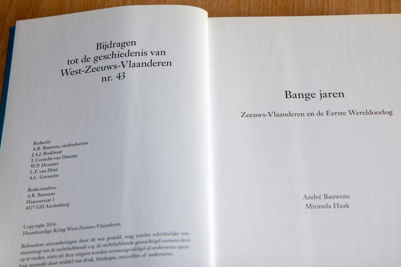 Bange Jaren -Zeeuws-Vlaanderen en de Eerste Wereldoorlog-