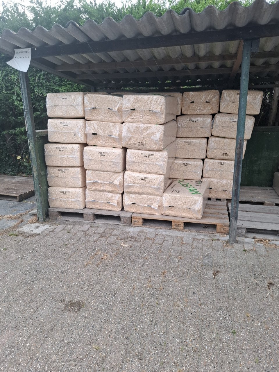 Houtvezel en vlas