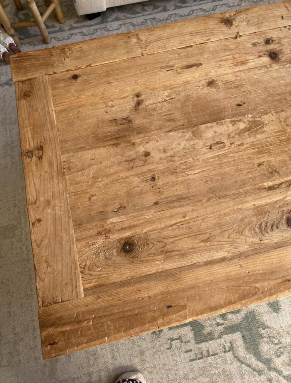 Mooie grenen houten salontafel