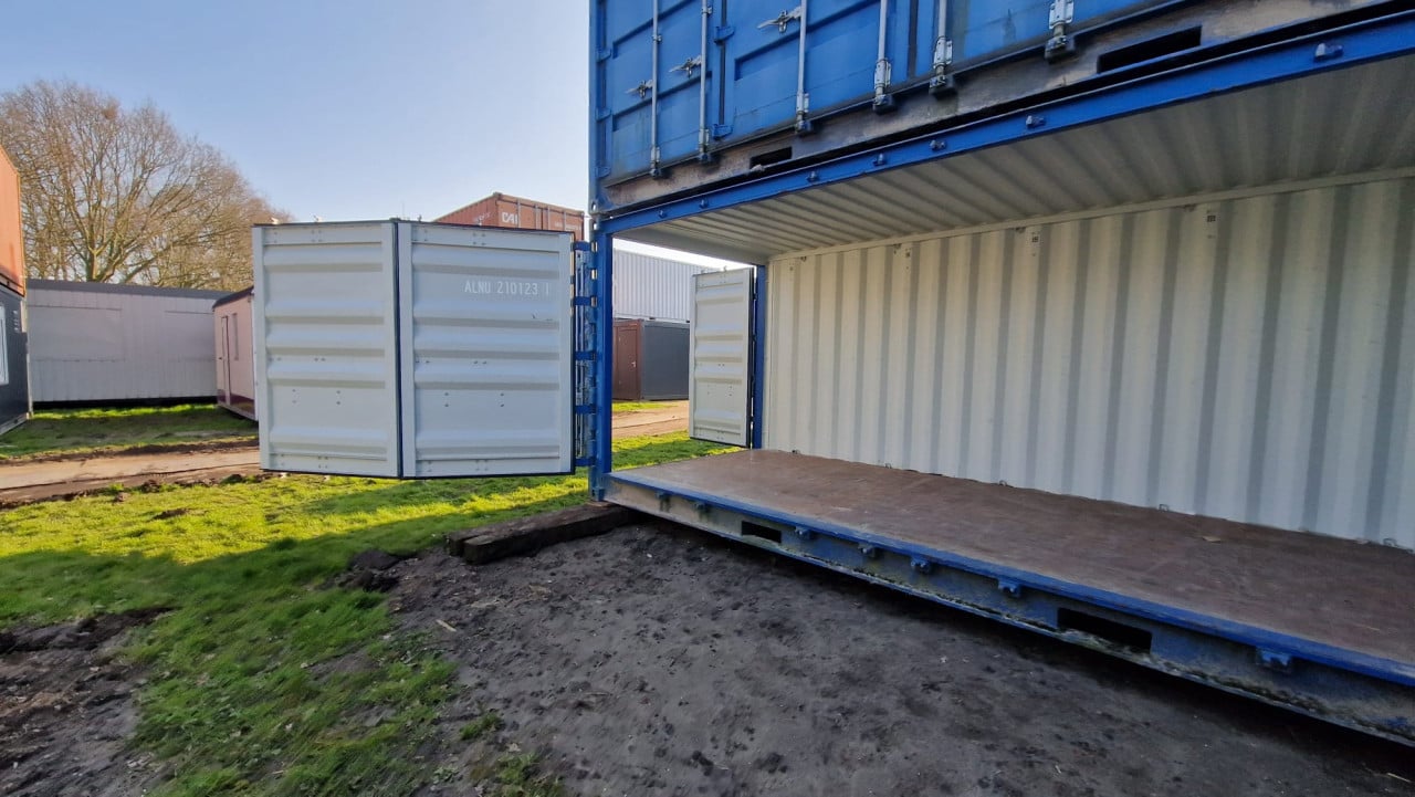 20ft open side / full side acces opslagcontainer container