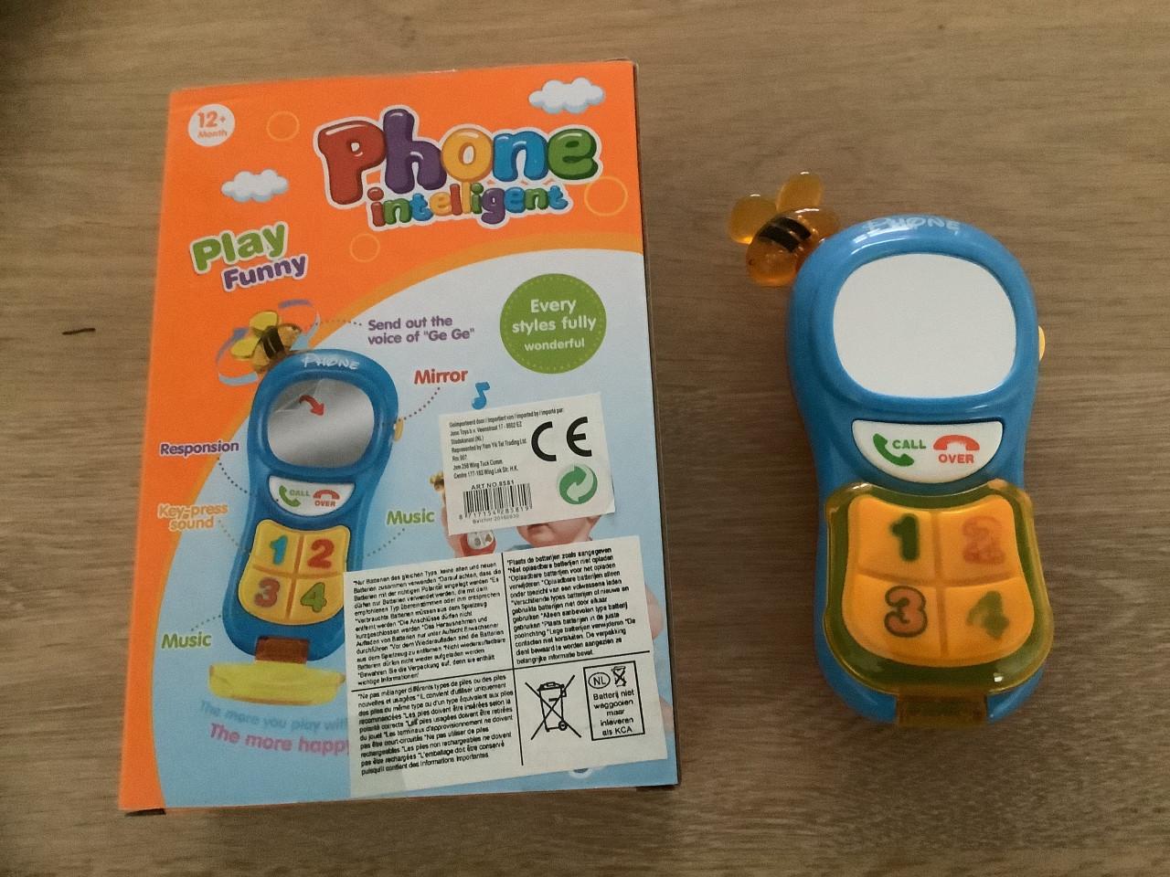 Wonderplay Peuter Telefoon -muziek, knipperlicht, geluidjes, toetsbediening