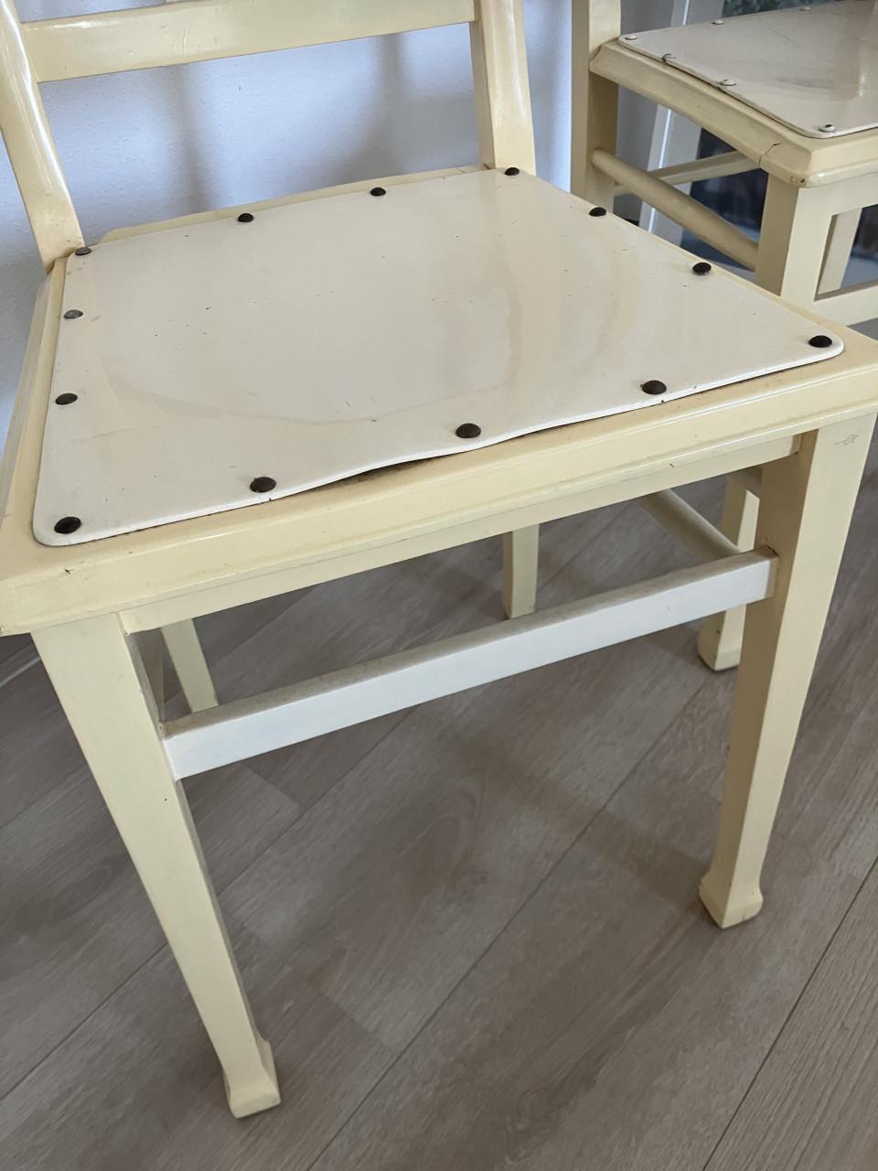 Stoel – vintage landelijk stoel 2 stuks