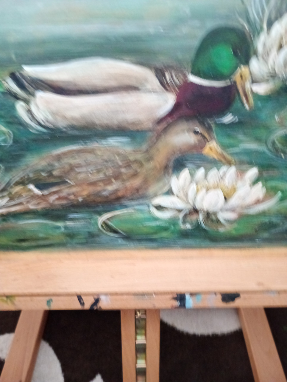 Dienblad. Beschiderd