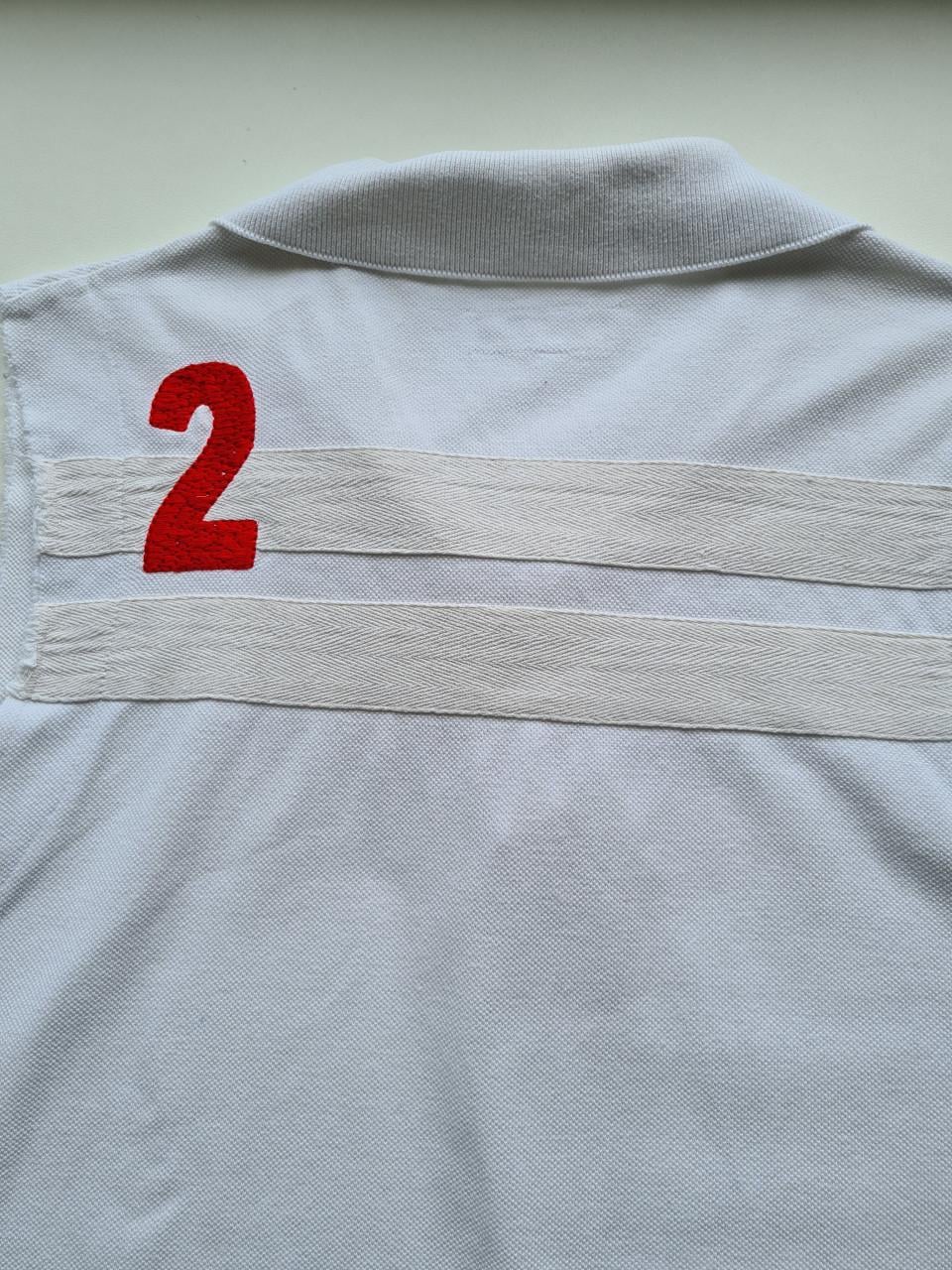 Witte mouwloze poloshirt van J.C RAGS 2 Maat XXL