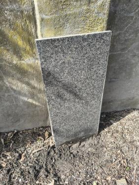 Prachtig zwart grijs granieten blad, keukenblad graniet.