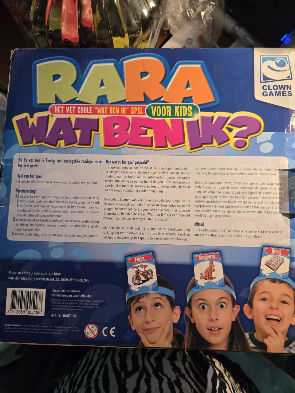 Spel: Rara Wat ben ik?