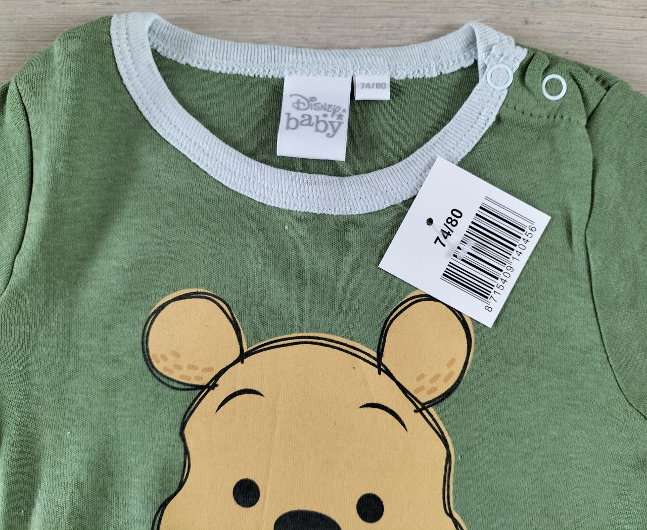 Disney romper Winnie the Pooh groen maat 74/80