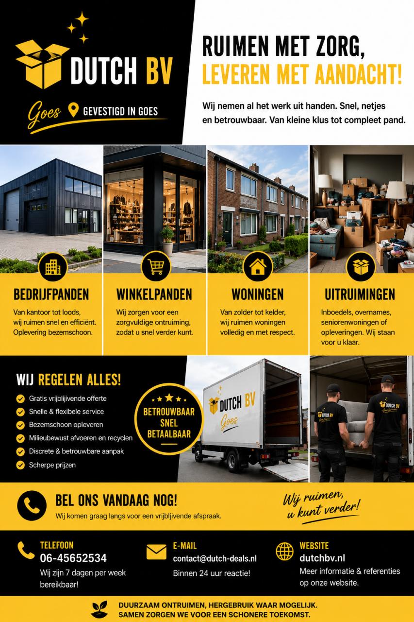 🏠 Woning en winkel uitruiming/ontruiming✨