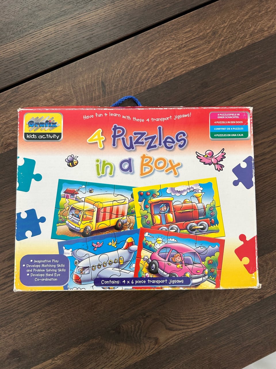 Puzzel vervoer (4 in 1 doos)