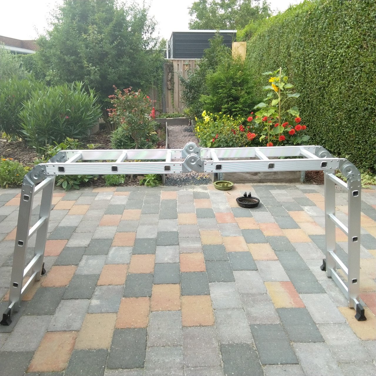 Te koop opvouwbare aluminium ladder      - VERKOCHT-