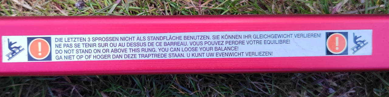 Telescoopladder 3,88m - ingeklapt 120cm x 48 cm