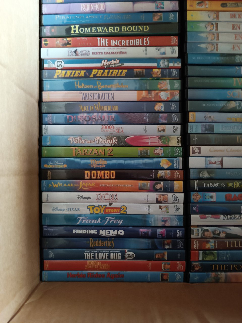 Kinder dvd's 145 stuks