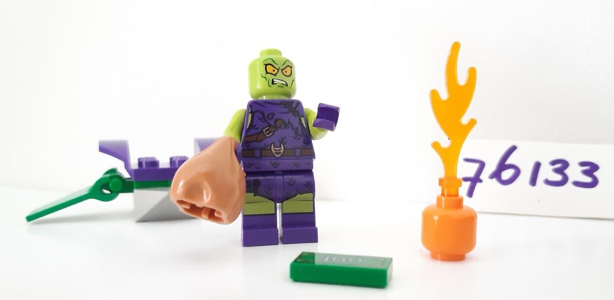 Lego Superhelden 76133:  Spider-Man autoachtervolging met de green goblin
