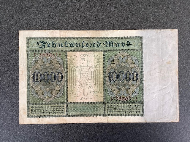 Reichsbanknote 10000 Mark 1922.