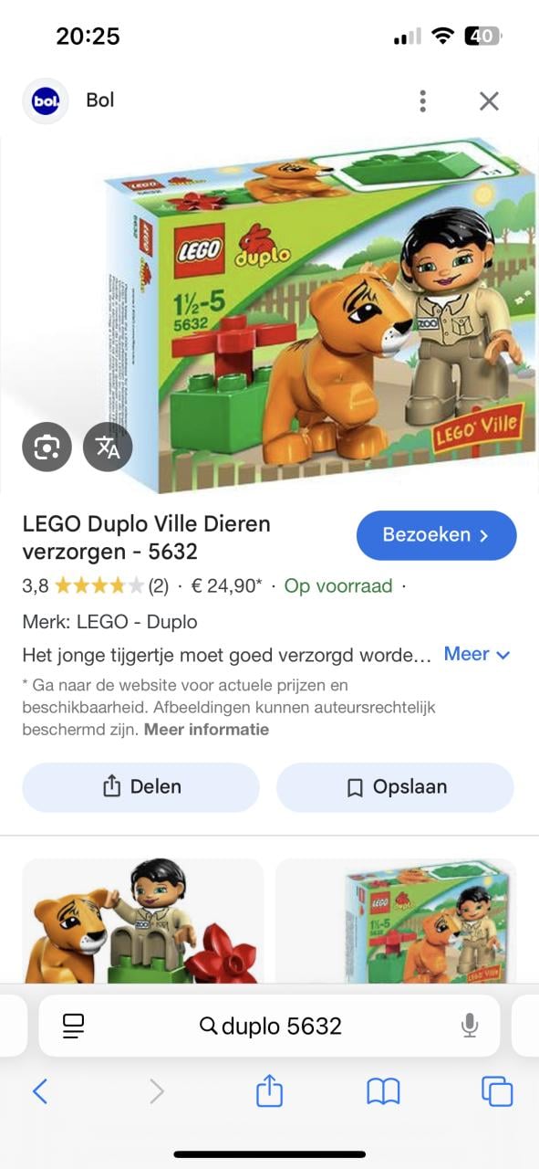 Duplo dierentuintruck 6172 & dierenverzorger 5632 & quad 5645