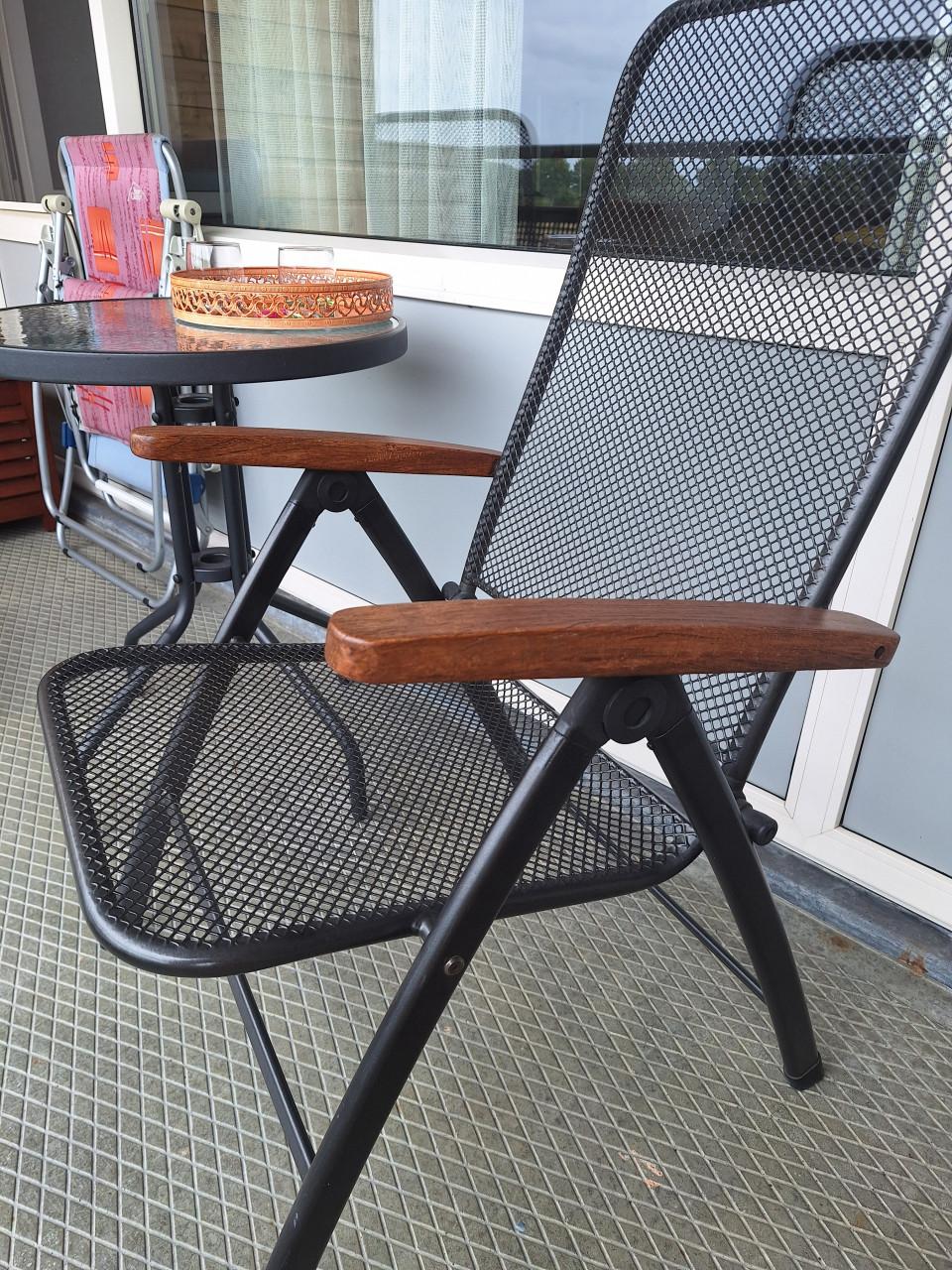 Terrasstoelen verstelbaar 2x
