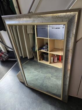 Grote rechthoekige spiegel 117x77 cm Horizontaal op te hangen