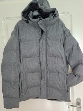 Nieuwe winterjas, grijs, mt xl van c&a