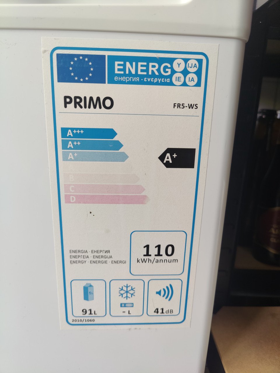 Primo A+ koelkast tafelmodel