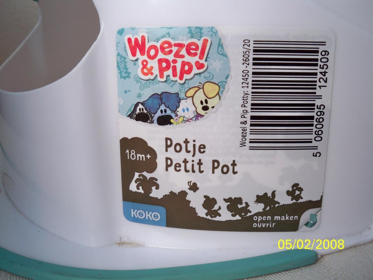 Plaspotje Woezel en Pip