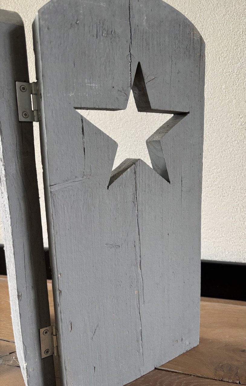 Houten raamscherm