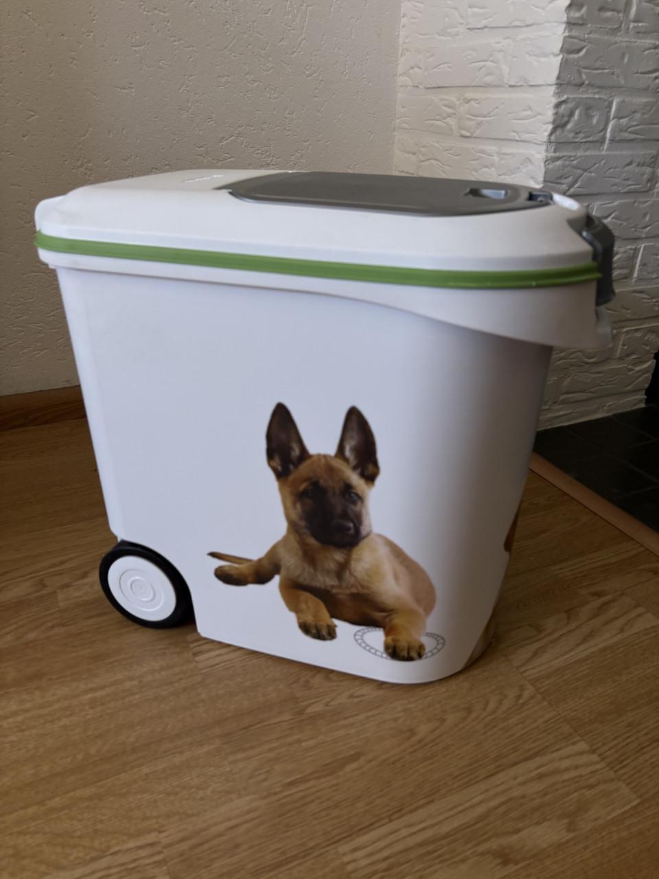 Z.g.a.n. voorraad Opbergcontainer hondenvoer 12 kg, 35 liter