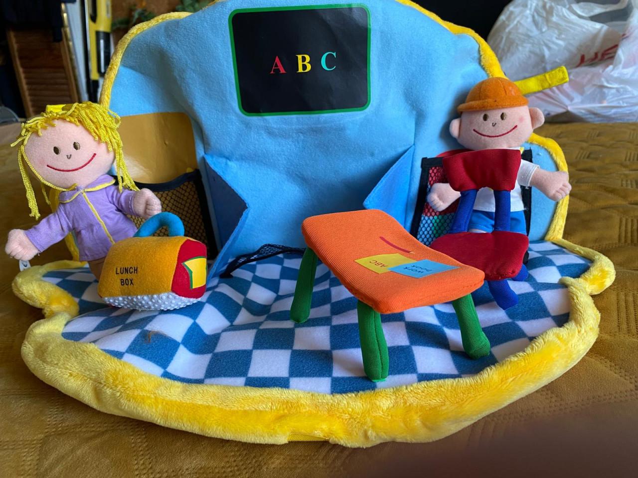 Pluche Schoolbus & Brandweer