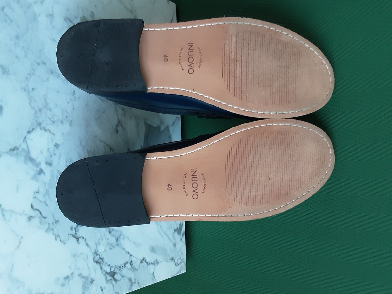 Blauwe schoenen (moccasins )40