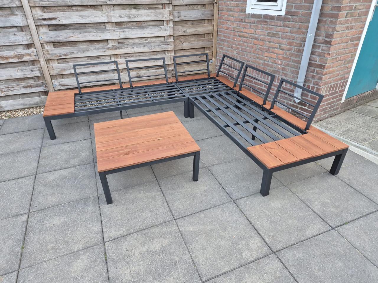 Aluminium Loungeset 247 x 247 cm (Bezorging mogelijk)