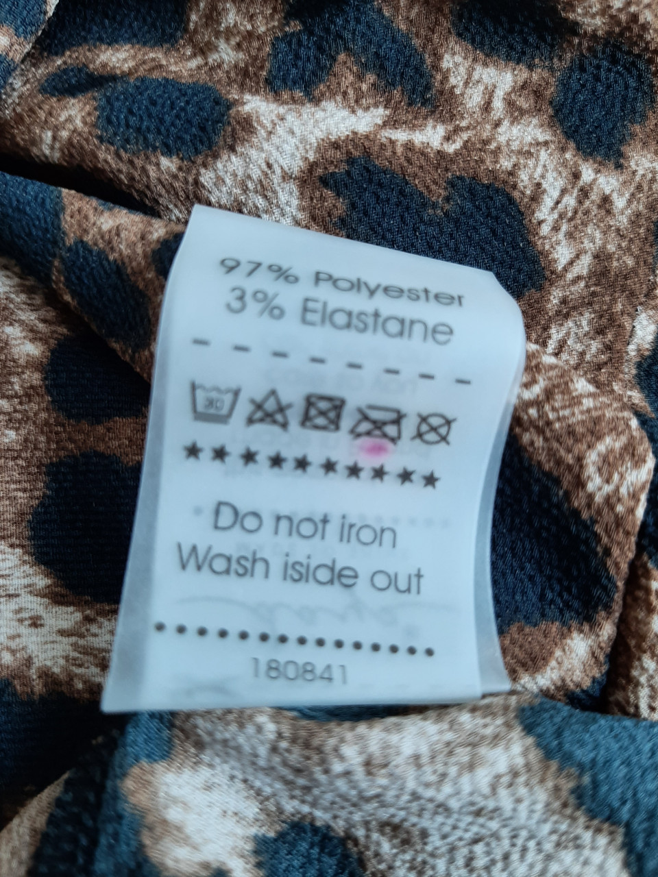 Nieuw panterprint jurk maat XS