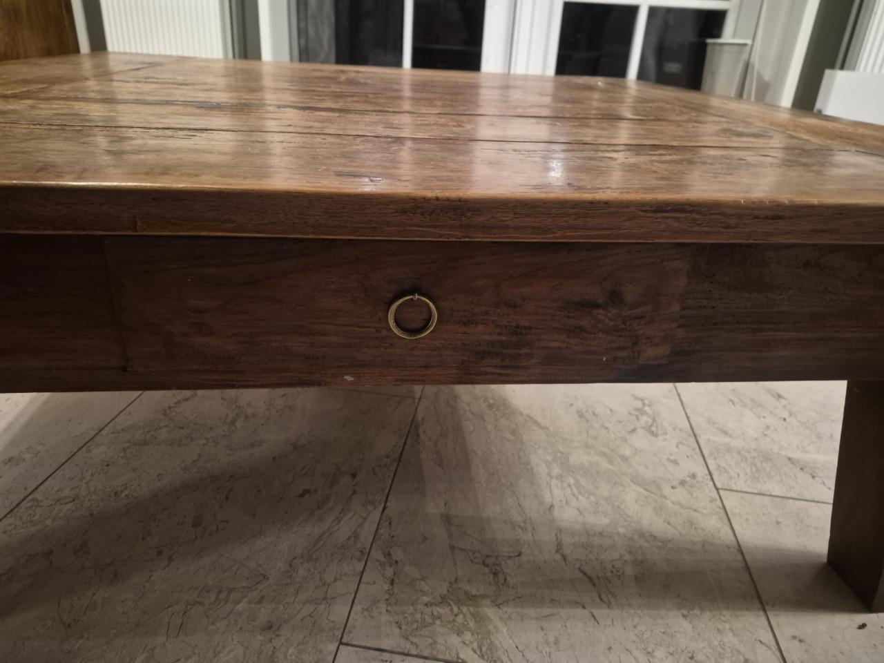 Salontafel eiken massief Uniek!