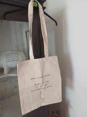 NIEUW: ZUSSS Katoenen Tasje 'Heej leuk mens'