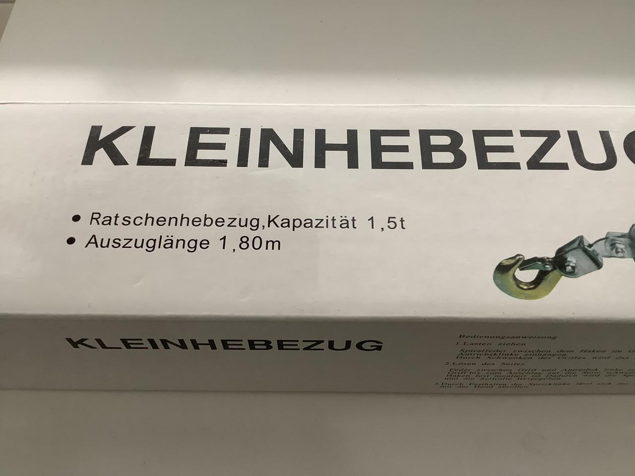 Hand hefboomtakel capaciteit: 1 Ton