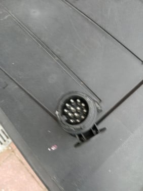 Verloop stekker aan hang wagen