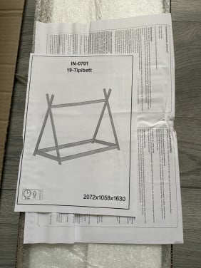 Nieuw! Mooi kinderbed peuterbed bed hout