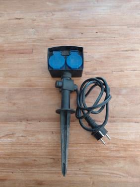 Tuinstekker met 1 mtr snoer