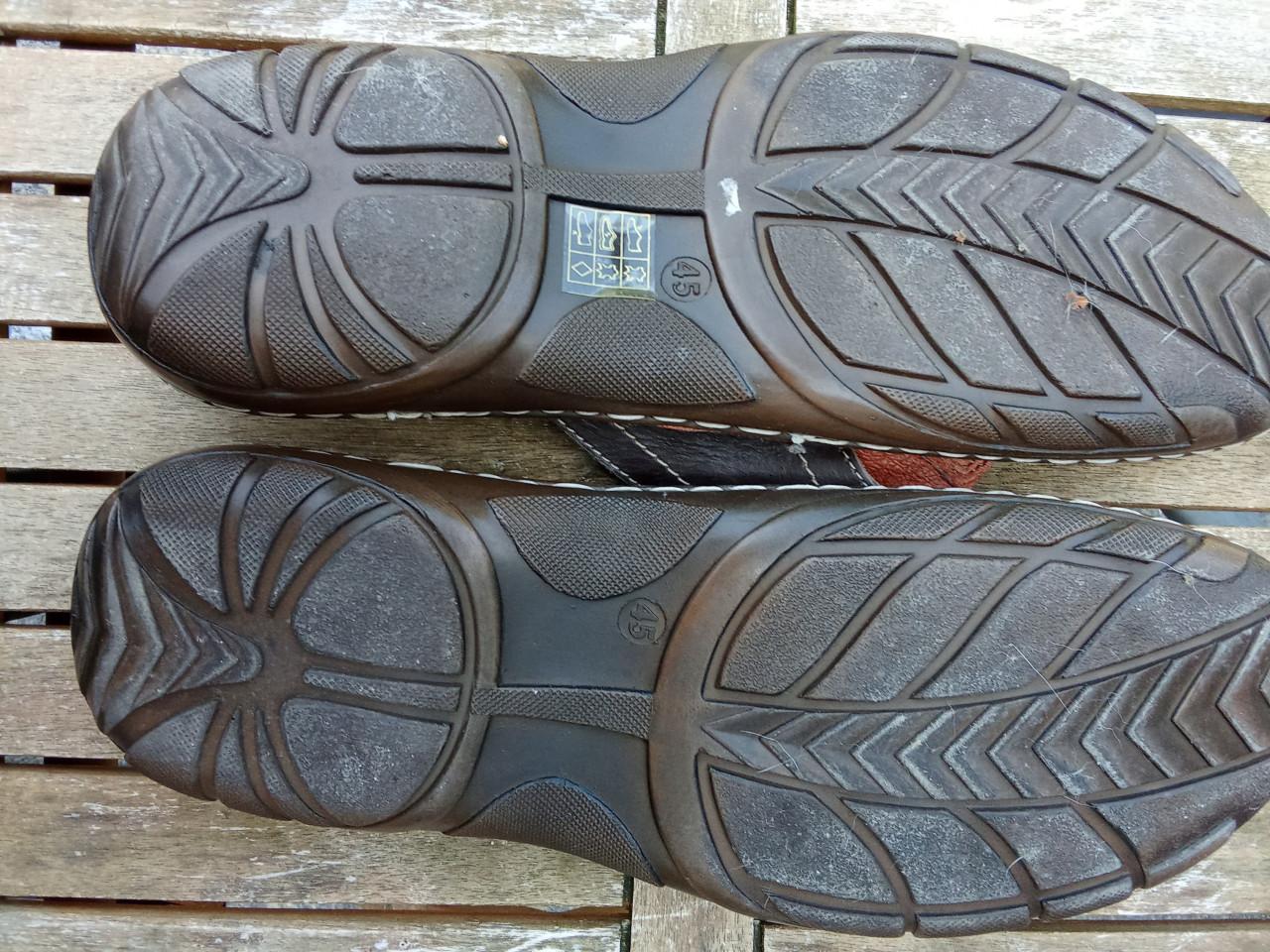 Leren Sunshine slippers, maat 46